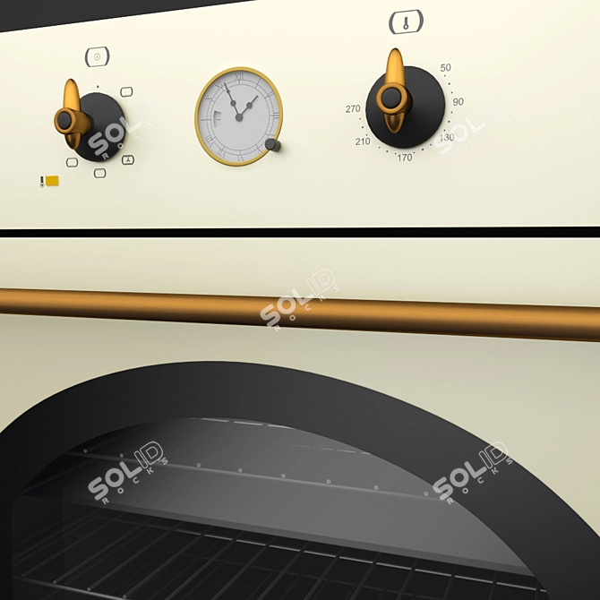 Teka "Country" Oven - Rustic Charm for Your Kitchen 3D model image 2