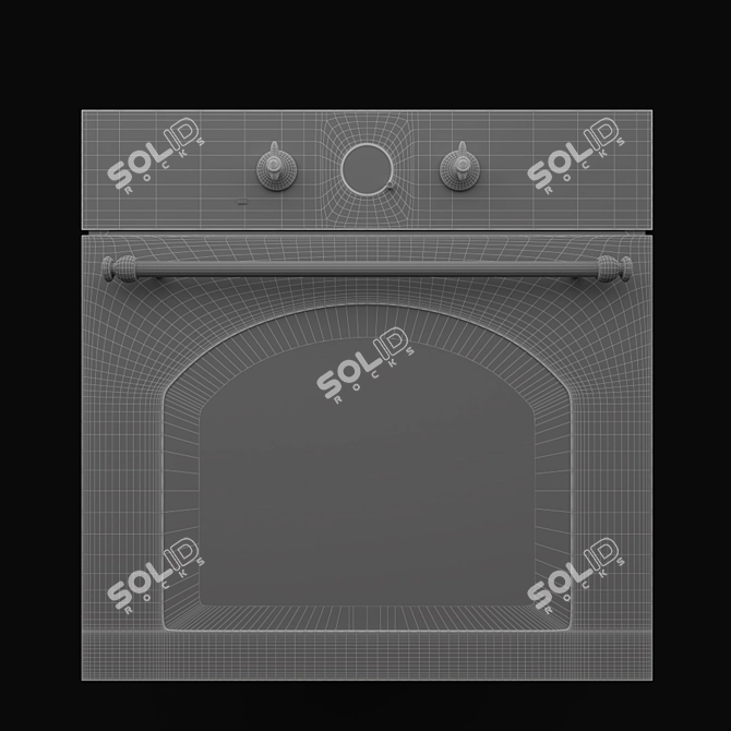 Teka "Country" Oven - Rustic Charm for Your Kitchen 3D model image 3