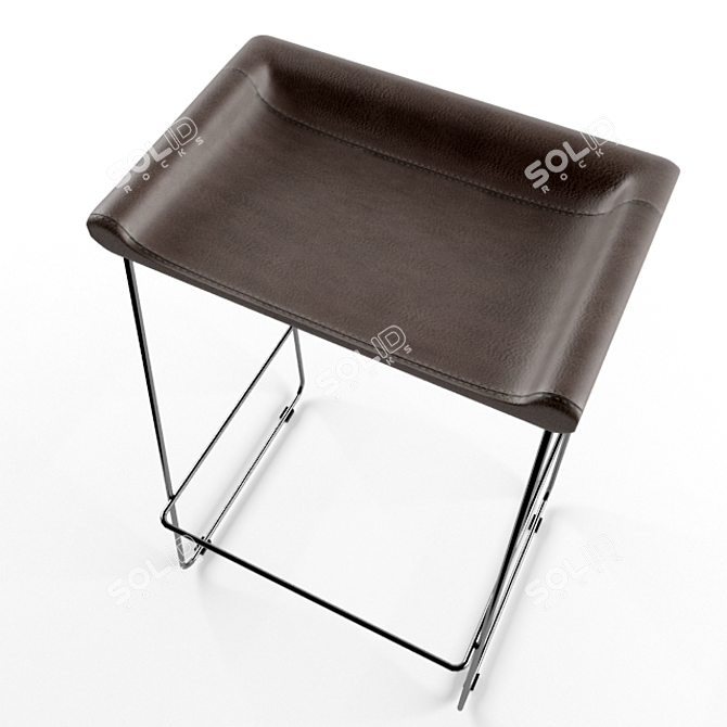 Contemporary Bar Stool: Late 3D model image 3