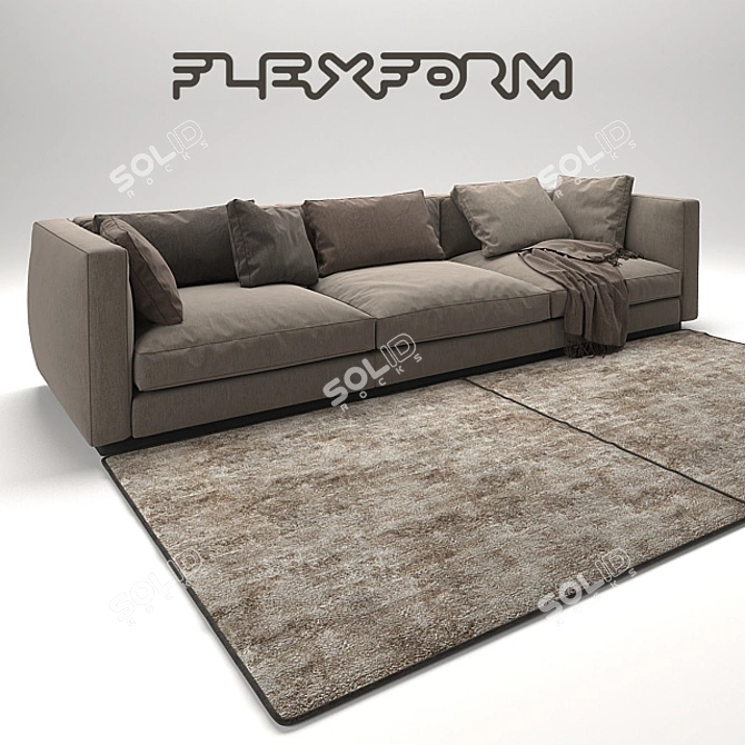 Luxurious Flexform Pleasure Collection 3D model image 2