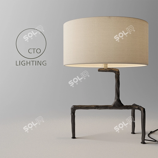 CTO Braque: Elegant Lighting Fixture 3D model image 1