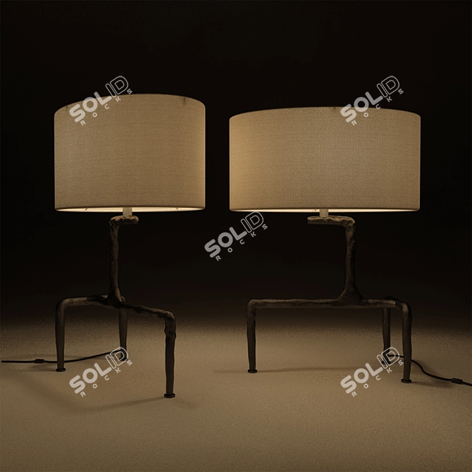 CTO Braque: Elegant Lighting Fixture 3D model image 2