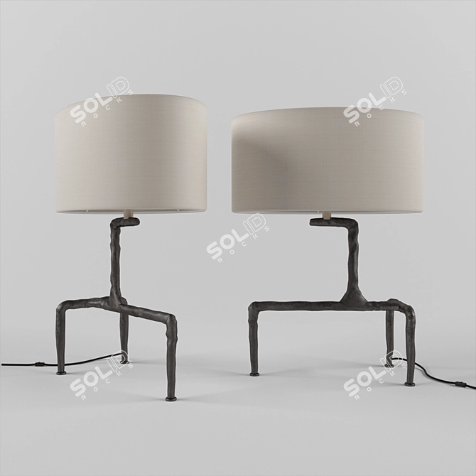 CTO Braque: Elegant Lighting Fixture 3D model image 3