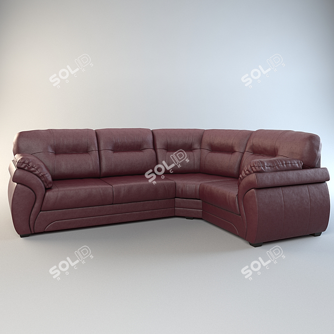Elegant Comfort Sofa 3D model image 3