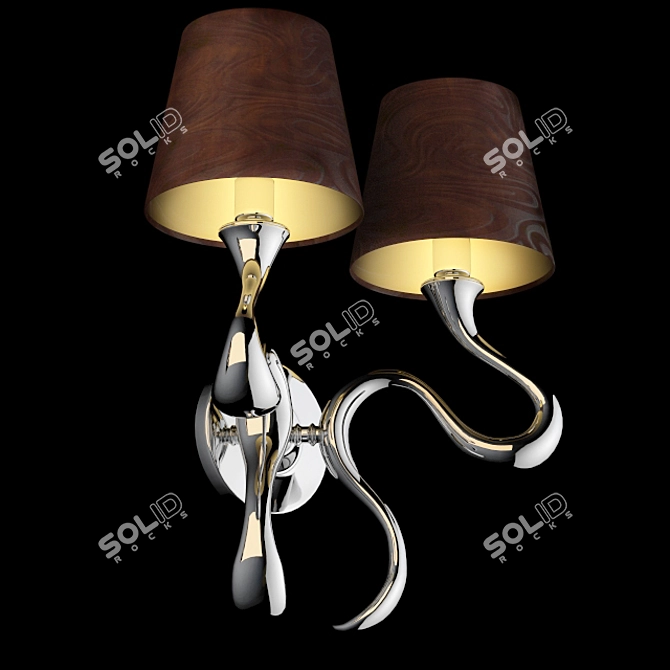 Illuminati Confuso Chrome Hanging Lamp 3D model image 2