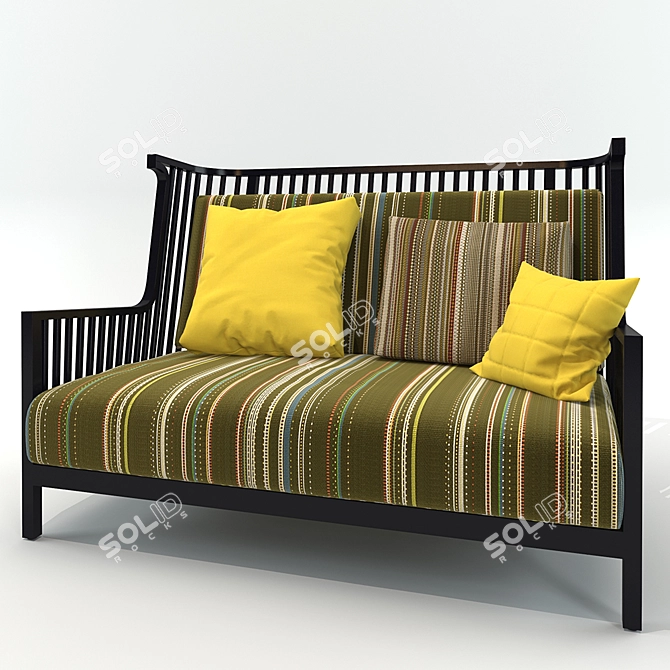 Elisabeth Ligne Roset Outdoor Sofa 3D model image 2
