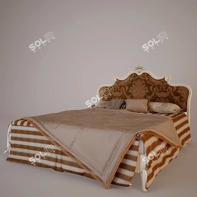 BRAHMS Bed by Angelo Cappellini 3D model image 1