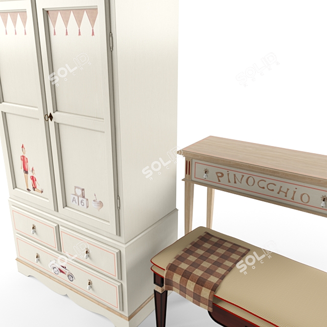 Elegant Vittorio Grifoni Furniture 3D model image 2