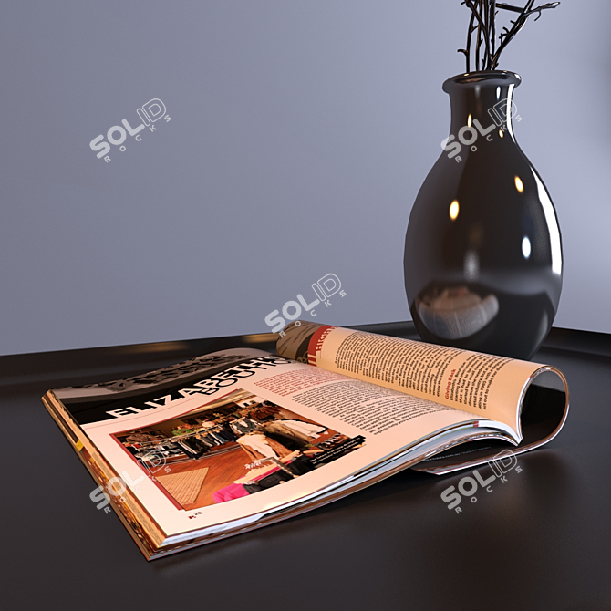 Elegant Maxalto Recipio Table 3D model image 3