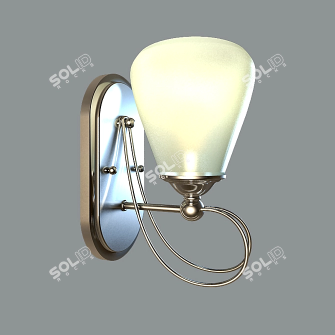 Quoizel Denmark Wall Sconce - Imperial Silver 3D model image 2