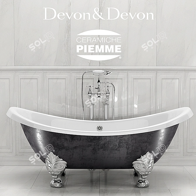 Elegant Devon Devon Tub 3D model image 1