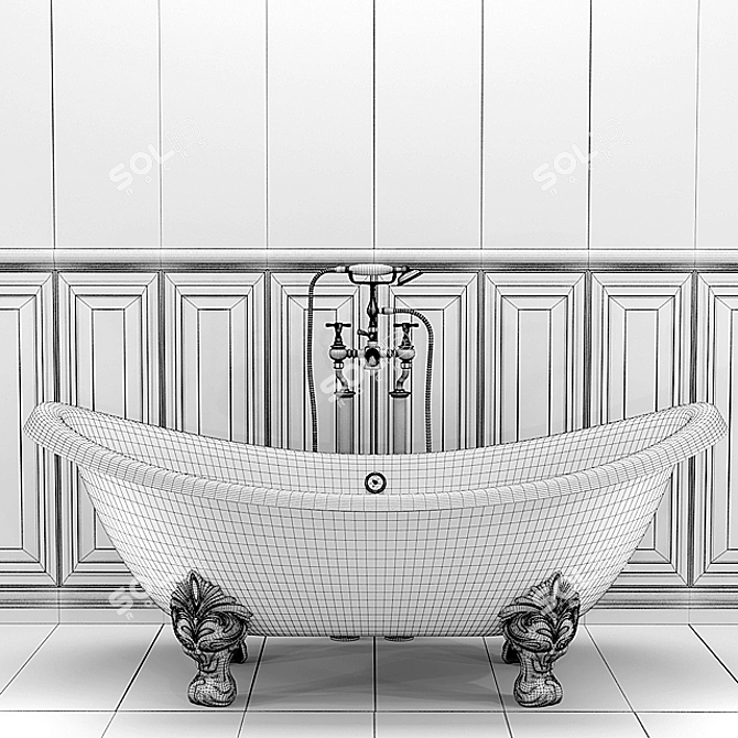 Elegant Devon Devon Tub 3D model image 3