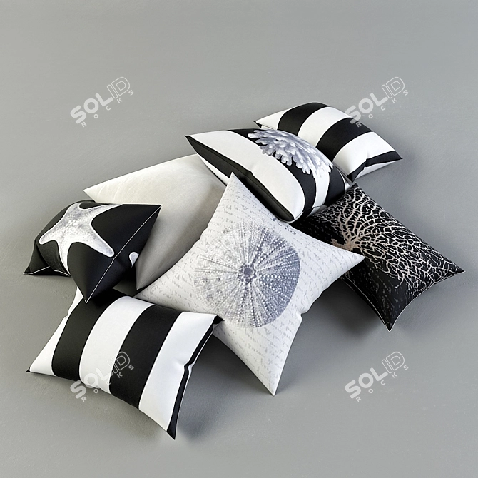 Archived Cushions: 2014+2011 Max, FBX + OBJ 3D model image 1