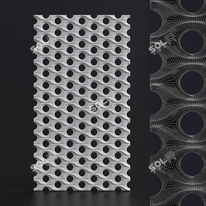 Space Dividing 3D Panel 3D model image 1