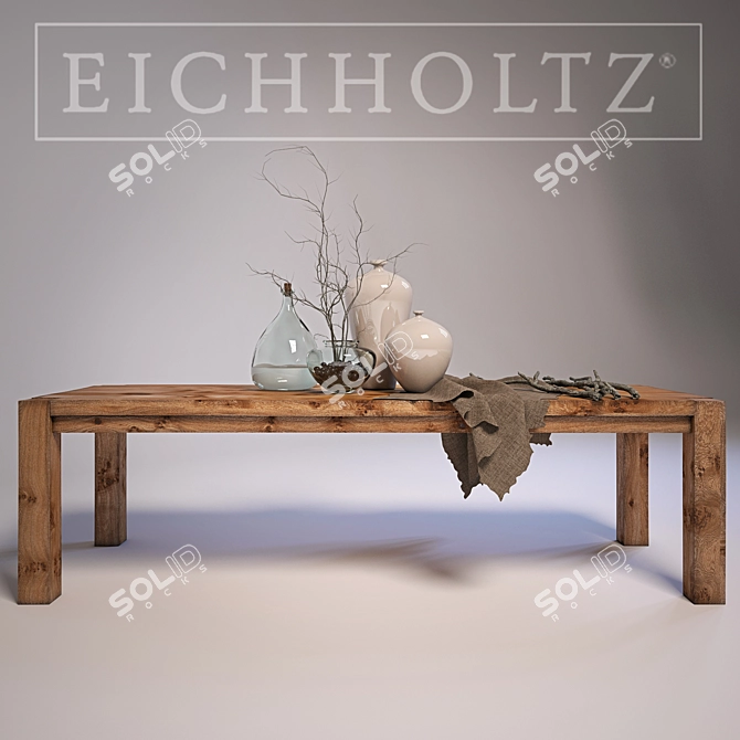 Elegant Eichholtz Harbour Club Table 3D model image 1