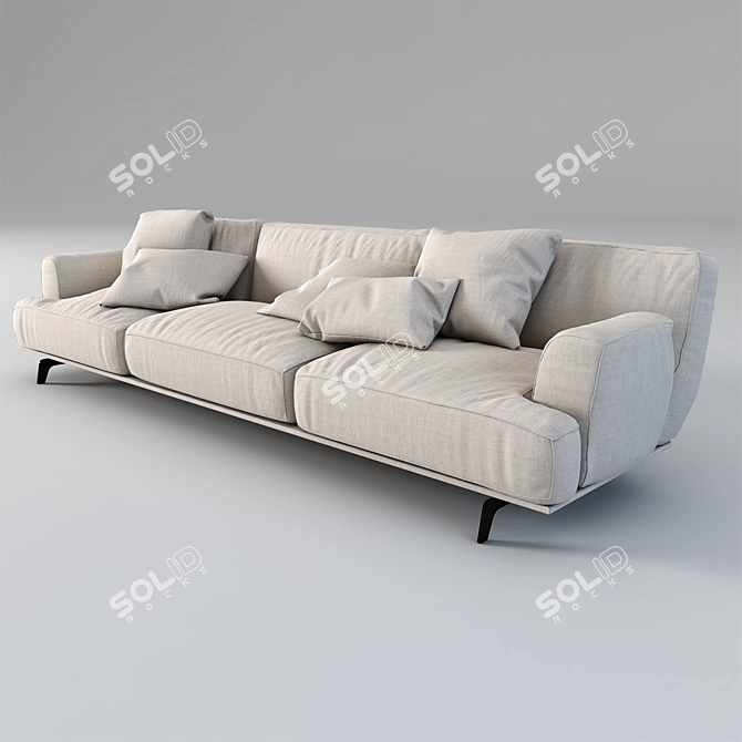 Poliform Tribeca Sofa: Elegant and Versatile 3D model image 3