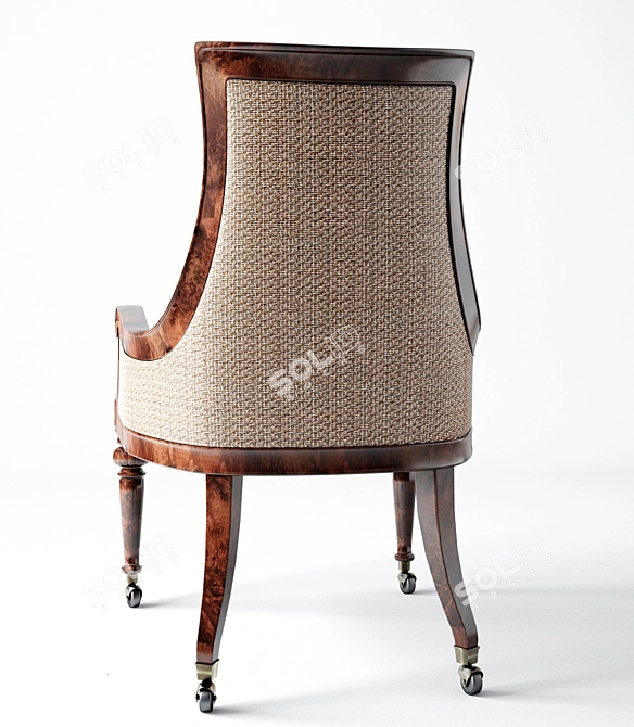 Classic Hemingway Game Chair - Exquisite Design & Superior Comfort 3D model image 2