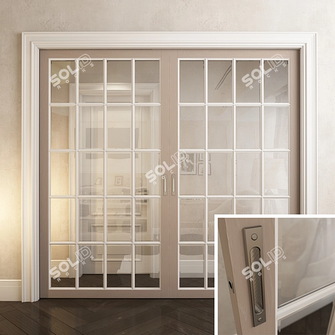 Elegant Nova De Lucci Doors 3D model image 2