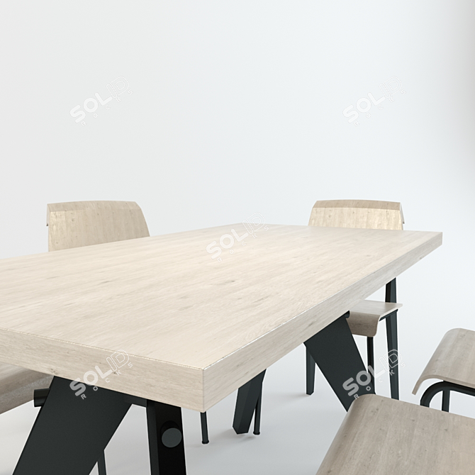 Elegant Table Set 3D model image 2