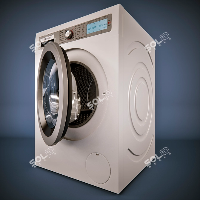 Efficient Bosch Washer for Ultimate Cleaning 3D model image 2