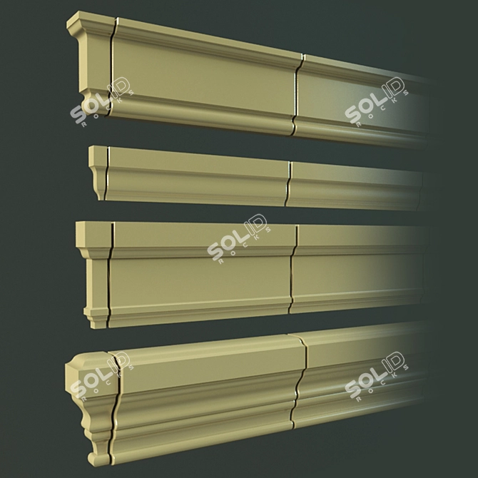 Sleek Modernista Tile (Profiles) 3D model image 3