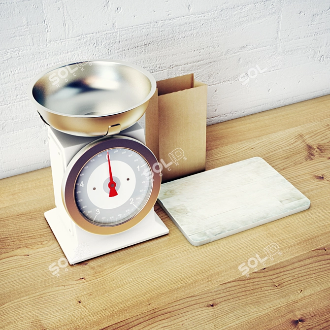 3D Max Kitchen Weight 3D model image 3