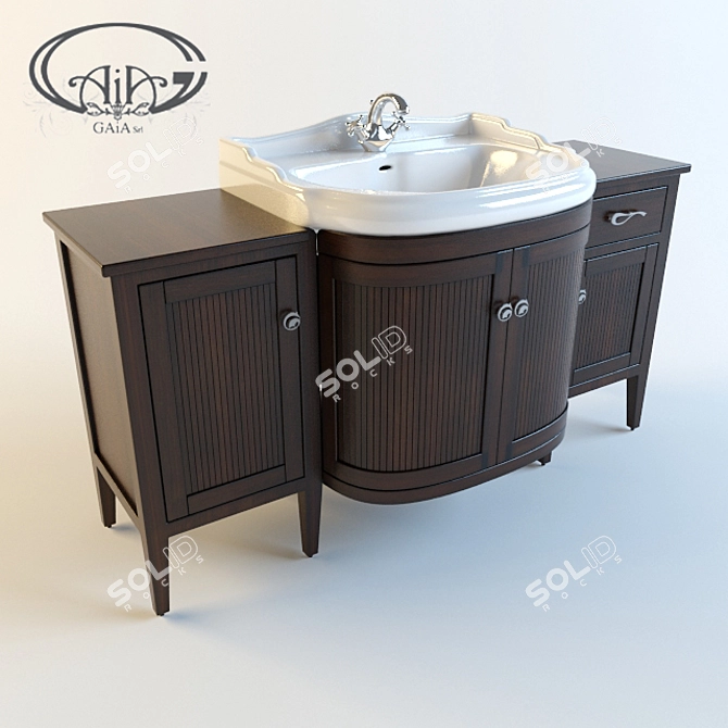 Gaia Eco-Friendly Body Cleanser 3D model image 1