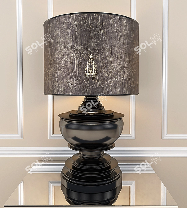 Elegant Eichholtz Pagoda Lamp 3D model image 1