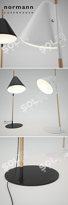 Modern Hello Floor Lamp by Normann Copenhagen 3D model image 2