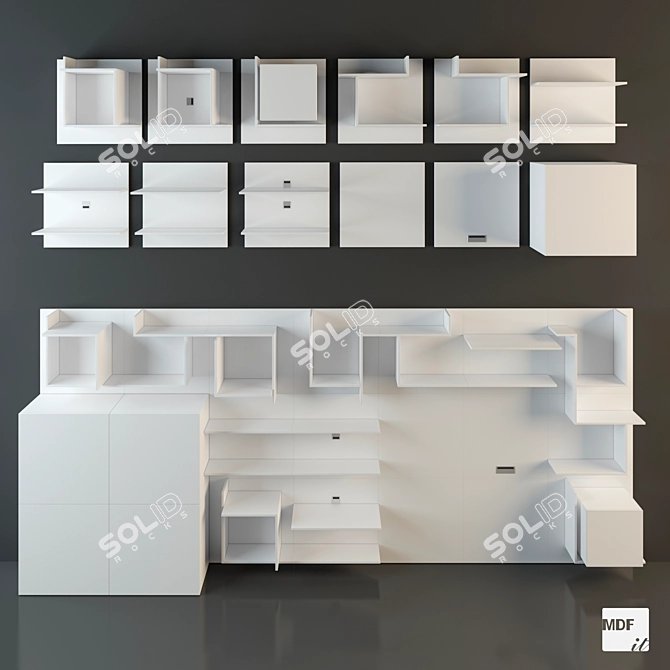  Modern Minimalist MDF Italia Vita 3D model image 1