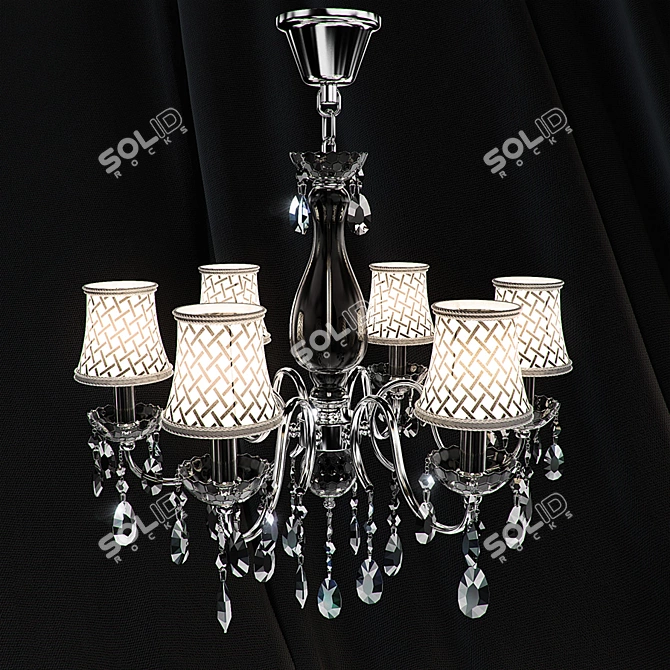 Petala Crystal Chandelier WL1028-06 3D model image 2