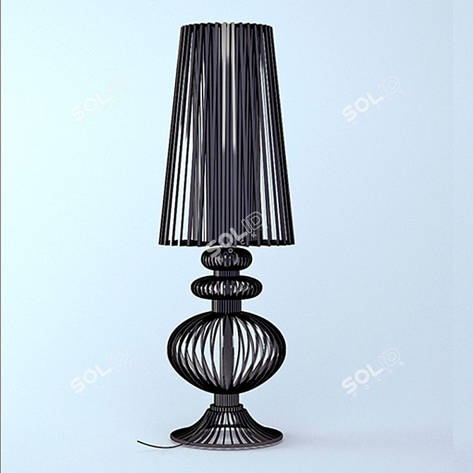 Iron Wire Floor Lamp 3D model image 1
