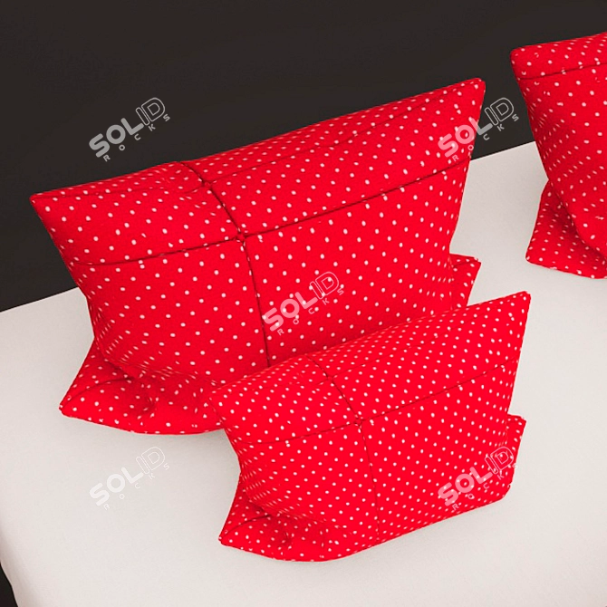  Cozy Comfort: Blankets & Pillows 3D model image 2