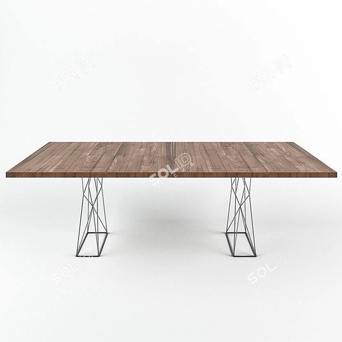 Modloft Curzon Dining Table 3D model image 2