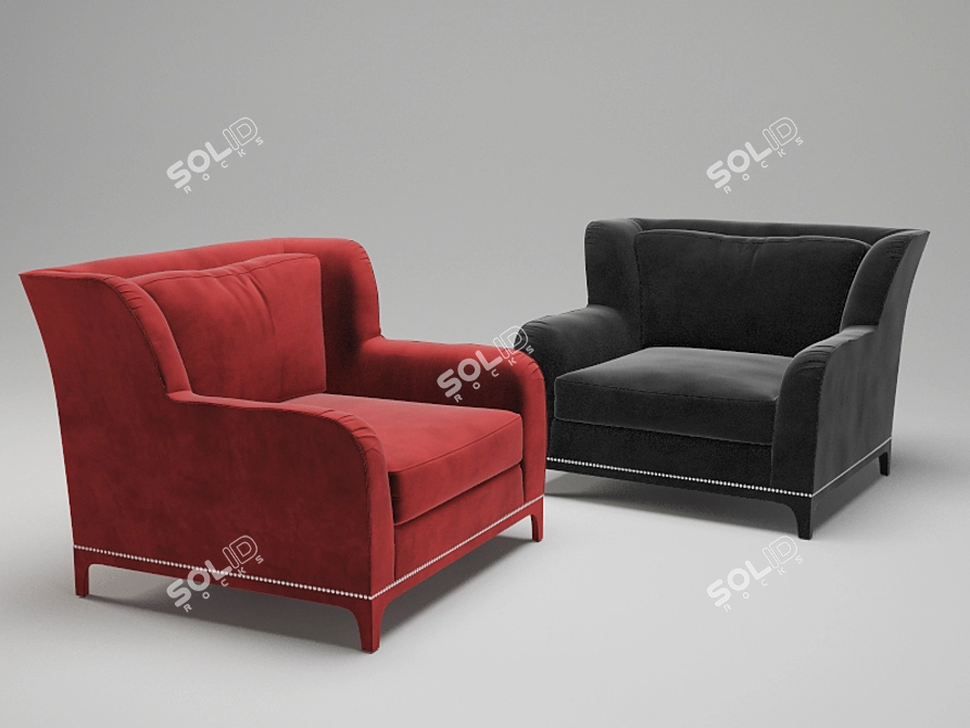 Elegant SAINT BABILA Bergere 3D model image 2