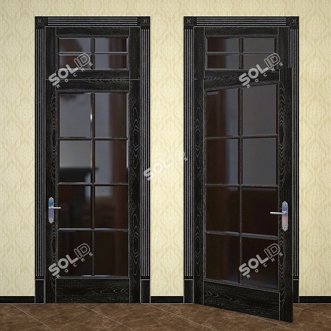 Modern Russian Style Door - 2700mm X 1100mm 3D model image 1