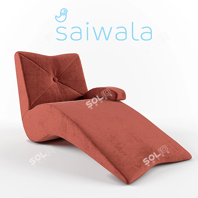 SAIWALA Freiburg Sunbed: Comfort and Style for Relaxing in the Sun 3D model image 1