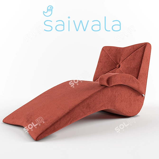 SAIWALA Freiburg Sunbed: Comfort and Style for Relaxing in the Sun 3D model image 2