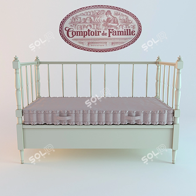 Comptoir de Famille Antoinette Bench 3D model image 2
