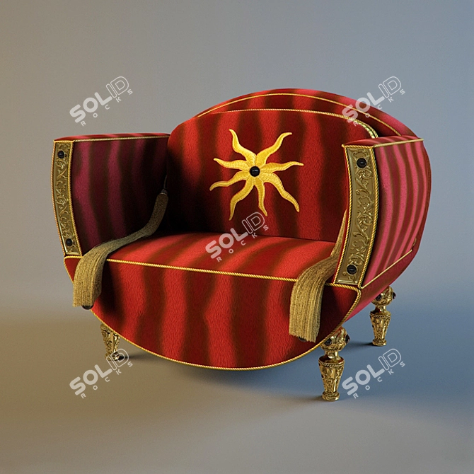 Classic Colombo Style Chair 3D model image 1