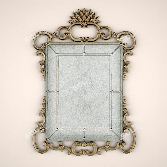 Elegant Paoletti GF 630 BR Mirror 3D model image 1