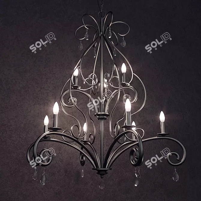 Marcele Collection 9-Light Chandelier 3D model image 1