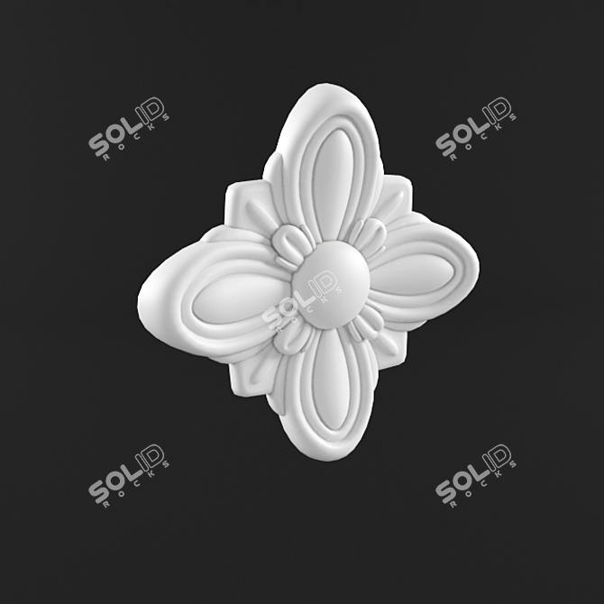 Classic Style Molded Element 3D model image 1