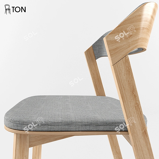 Elegant Merano Chair + Stelvio Table 3D model image 3