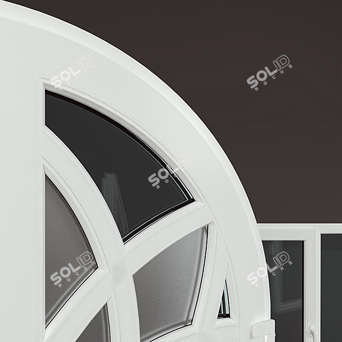 Custom PVC Windows & KBE Profile Doors 3D model image 2