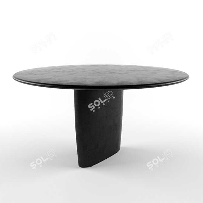 Modern Rectangular Dining Table 3D model image 1