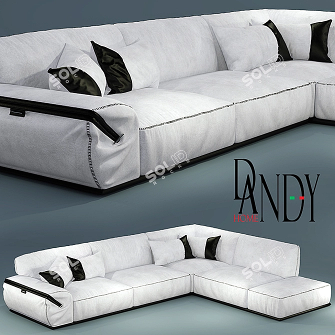 Luxury Sofa Mod Limousine 3D model image 1