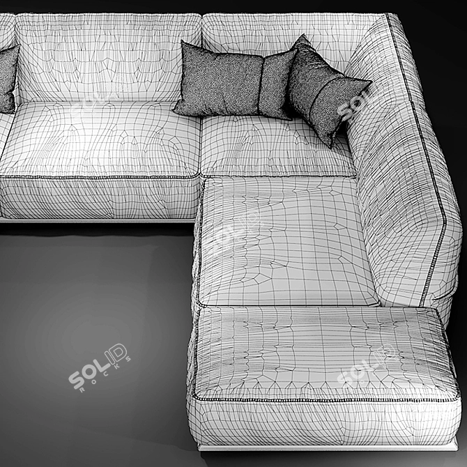 Luxury Sofa Mod Limousine 3D model image 3