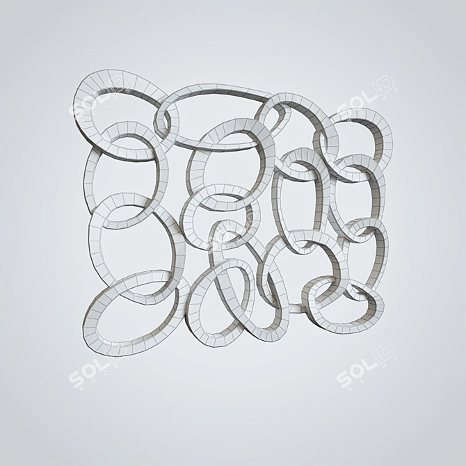Artmax Decorative Panel "Chains 3D model image 2