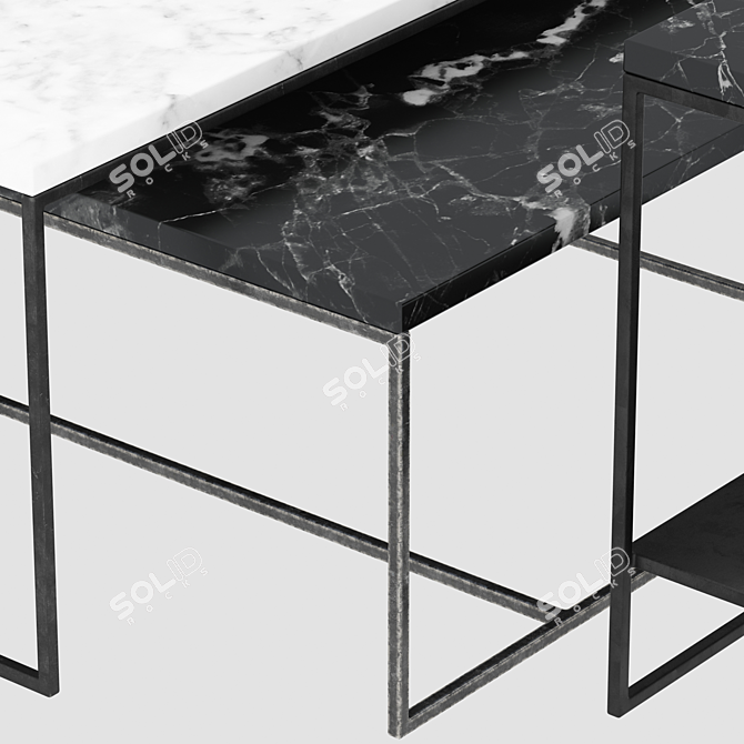 Stylish Minotti Coffee Table 3D model image 2